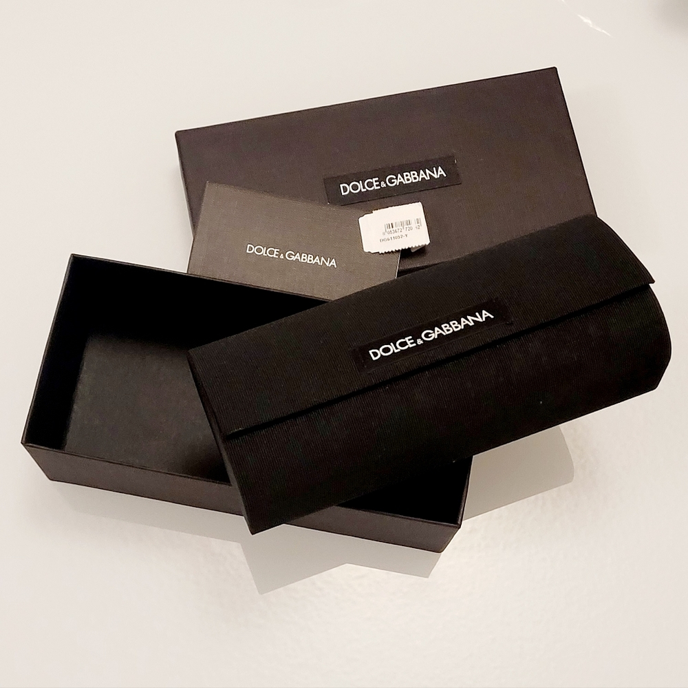 NWT DOLCE & GABBANA Black Cat Eye Sunglasses with Case 52mm $420 - Picture 7 of 7